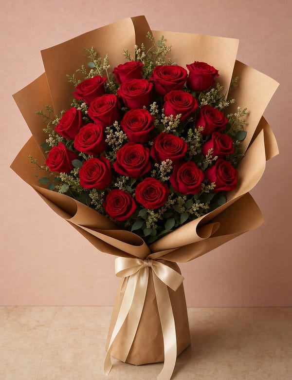 Bouquet premium de 24 rosas rojas - arreglosflorales.net