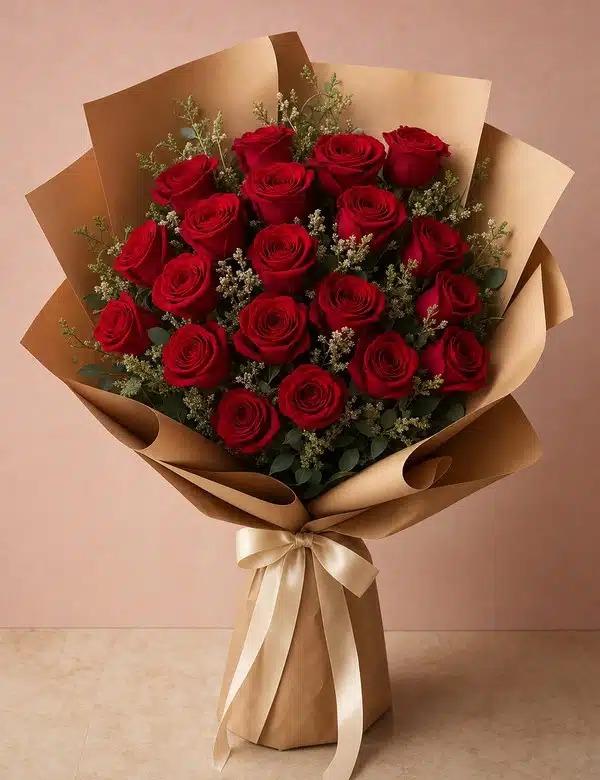 Bouquet premium de 24 rosas rojas - arreglosflorales.net